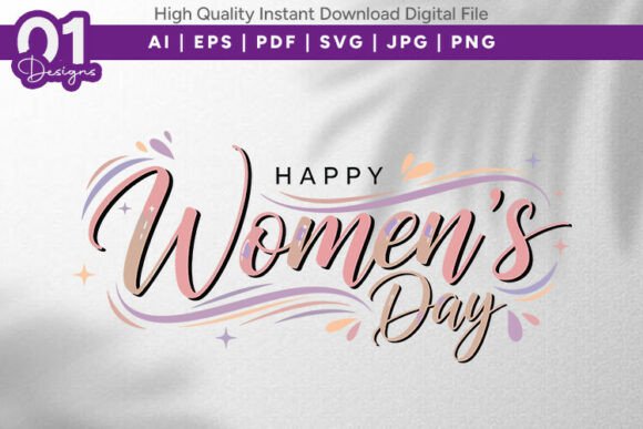Review: Happy Womens Day Pastel Quote SVG for Stitching