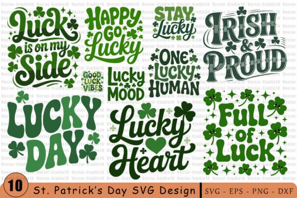 Review: St Patrick's Day Lucky Quote SVG Bundle for Embroidery