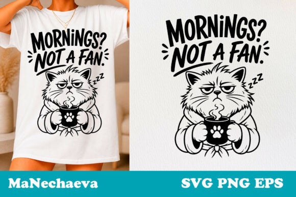 Sarcastic Cat Quote SVG Morning Mood: A Designer's Review