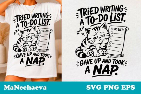 Sarcastic Cat Quote SVG Tired Nap Mood